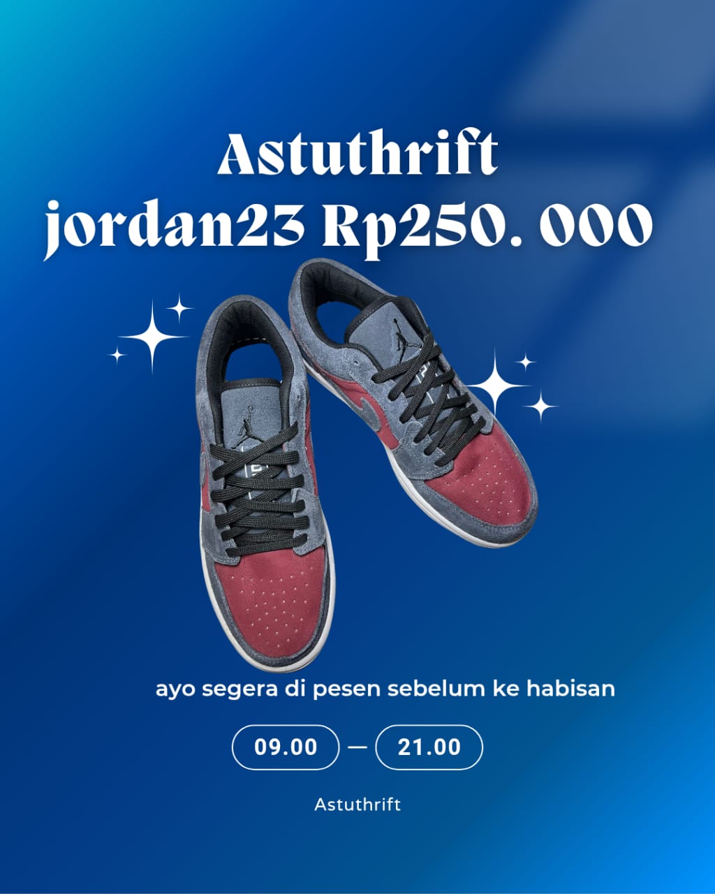NIKE AIR JORDAN ABU MERAH