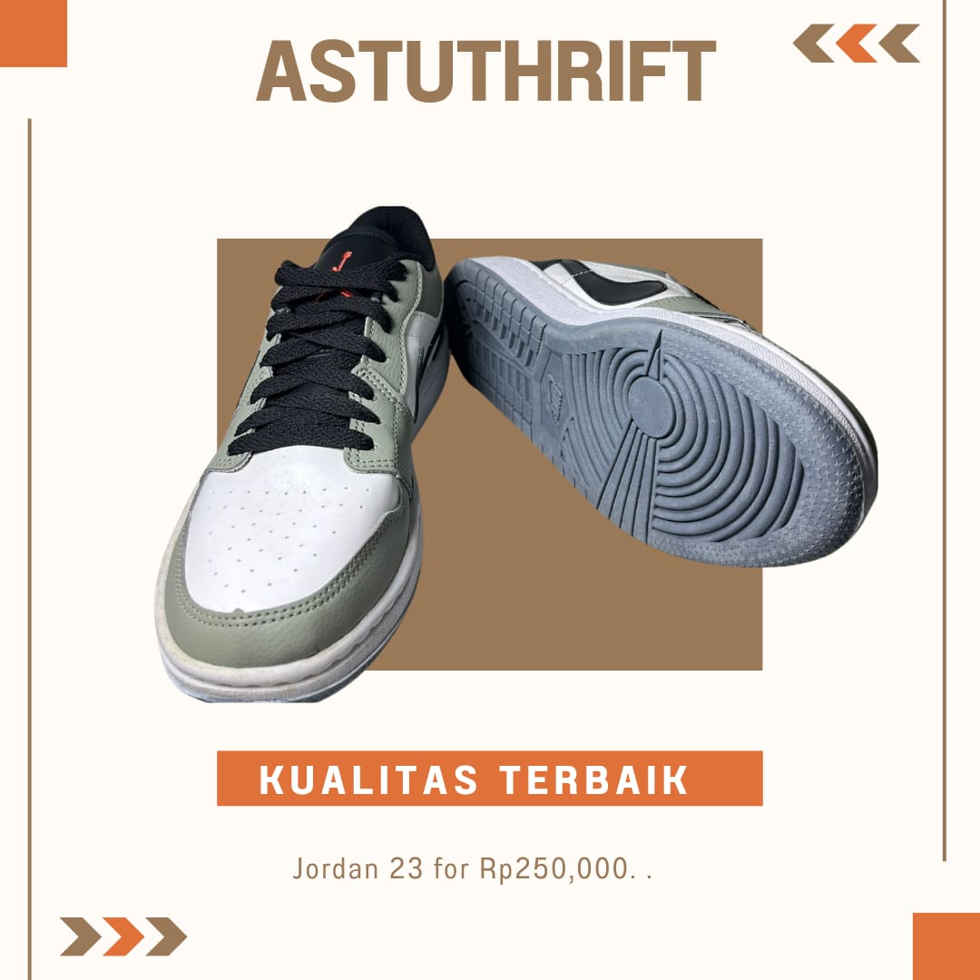 NIKE JORDAN GREY PUTIH