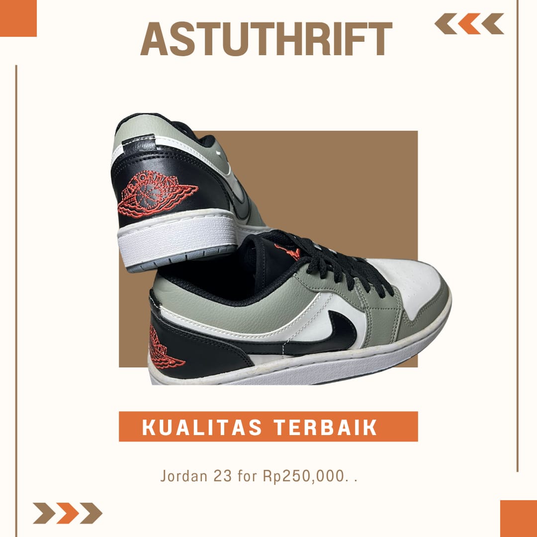 NIKE JORDAN GREY PUTIH