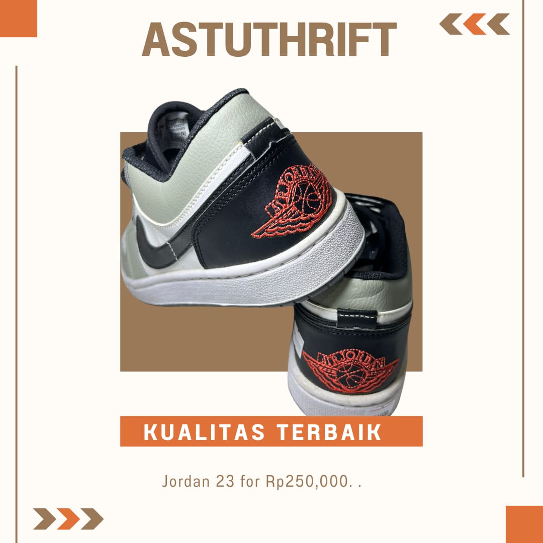 NIKE JORDAN GREY PUTIH
