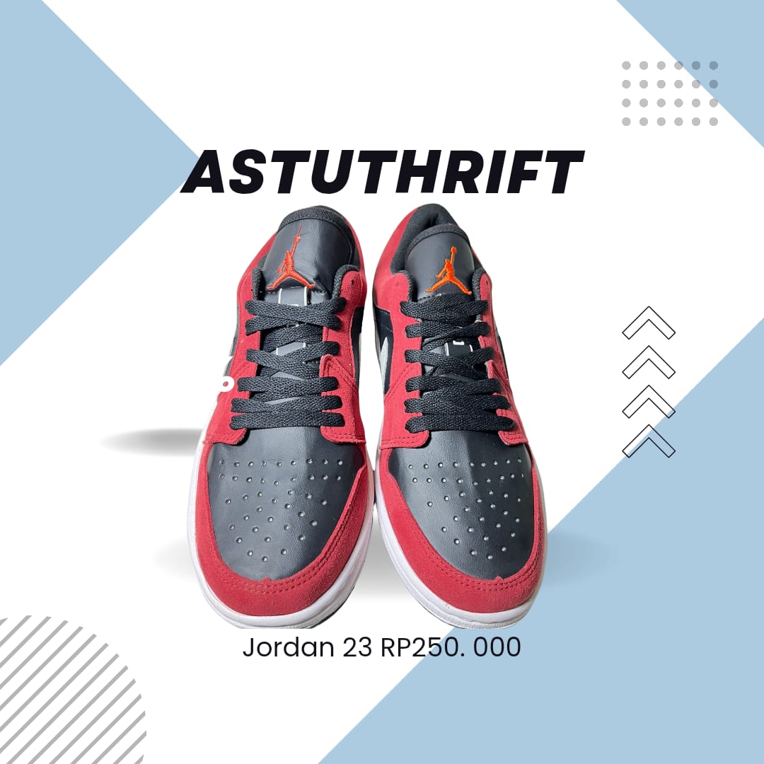 NIKE AIR JORDAN MERAH HITAM