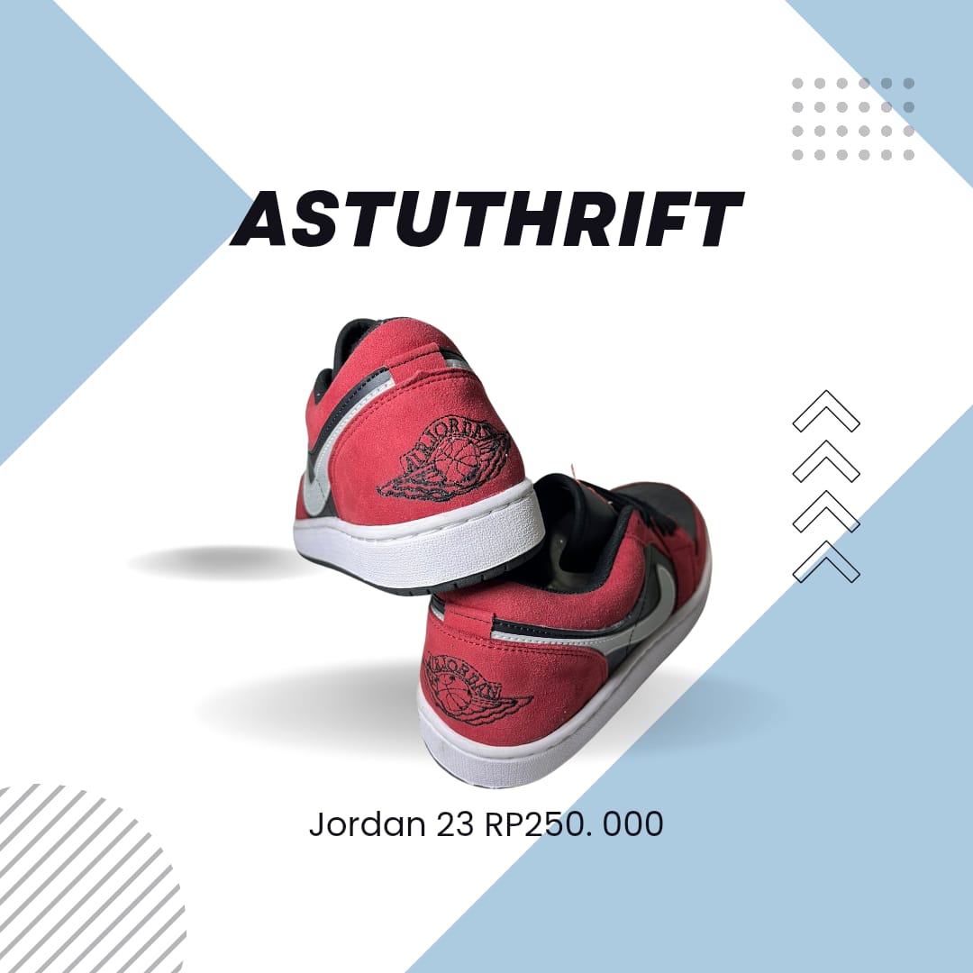 NIKE AIR JORDAN MERAH HITAM