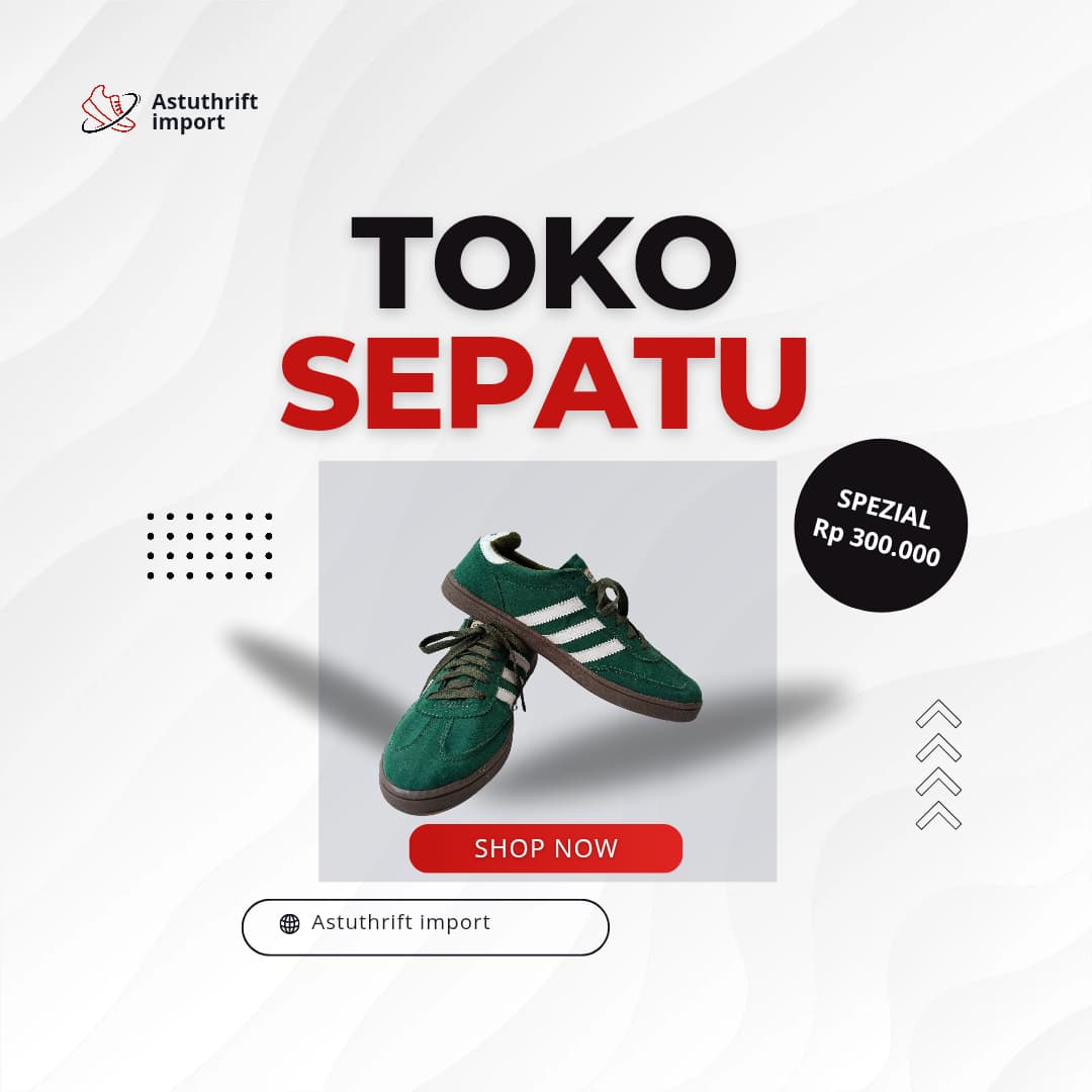 Sepatu ADIDAS SPESIAL Hijau Putih