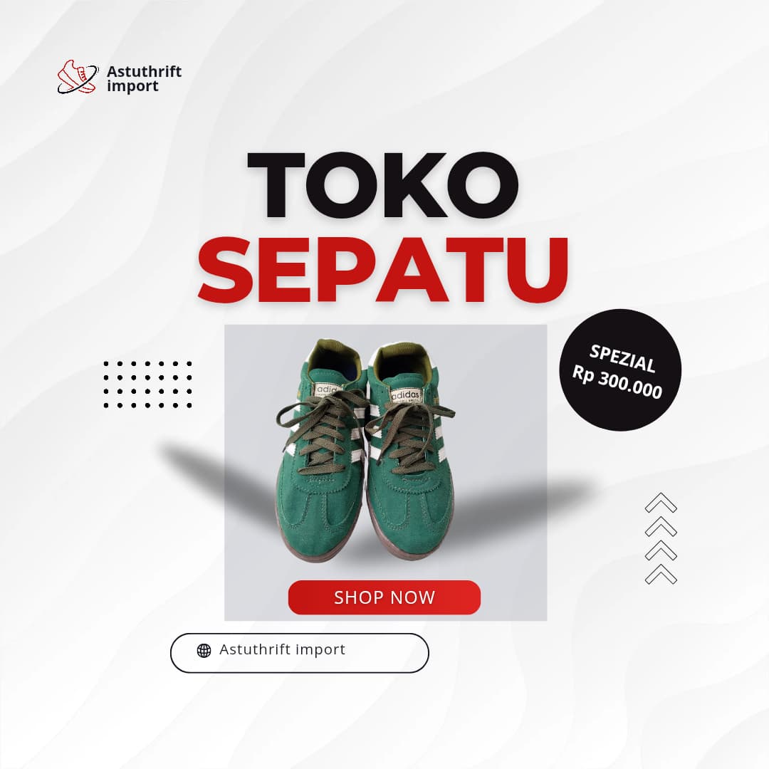 Sepatu ADIDAS SPESIAL Hijau Putih