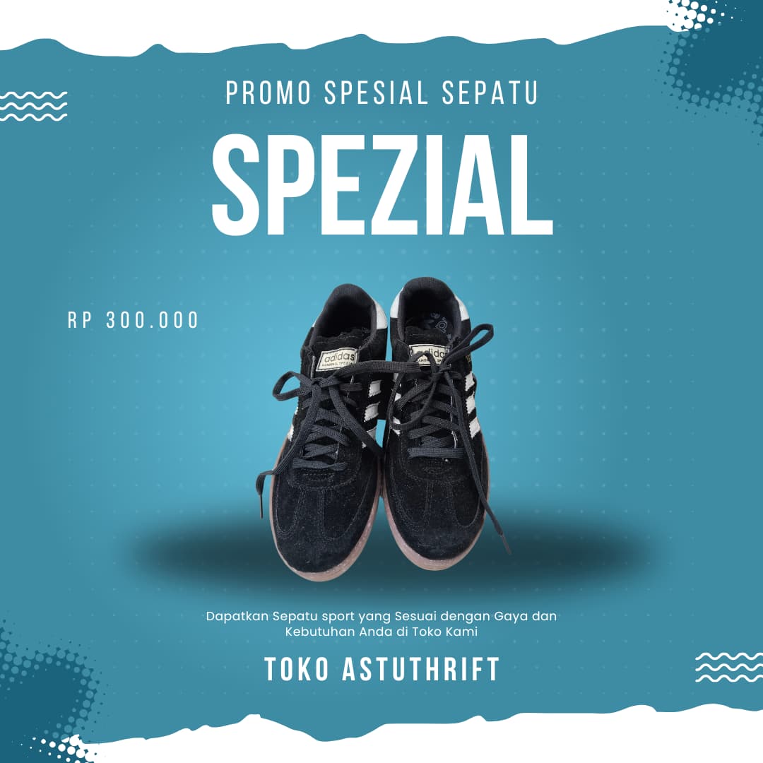 Sepatu ADIDAS SPEzIAL Hitam Putih