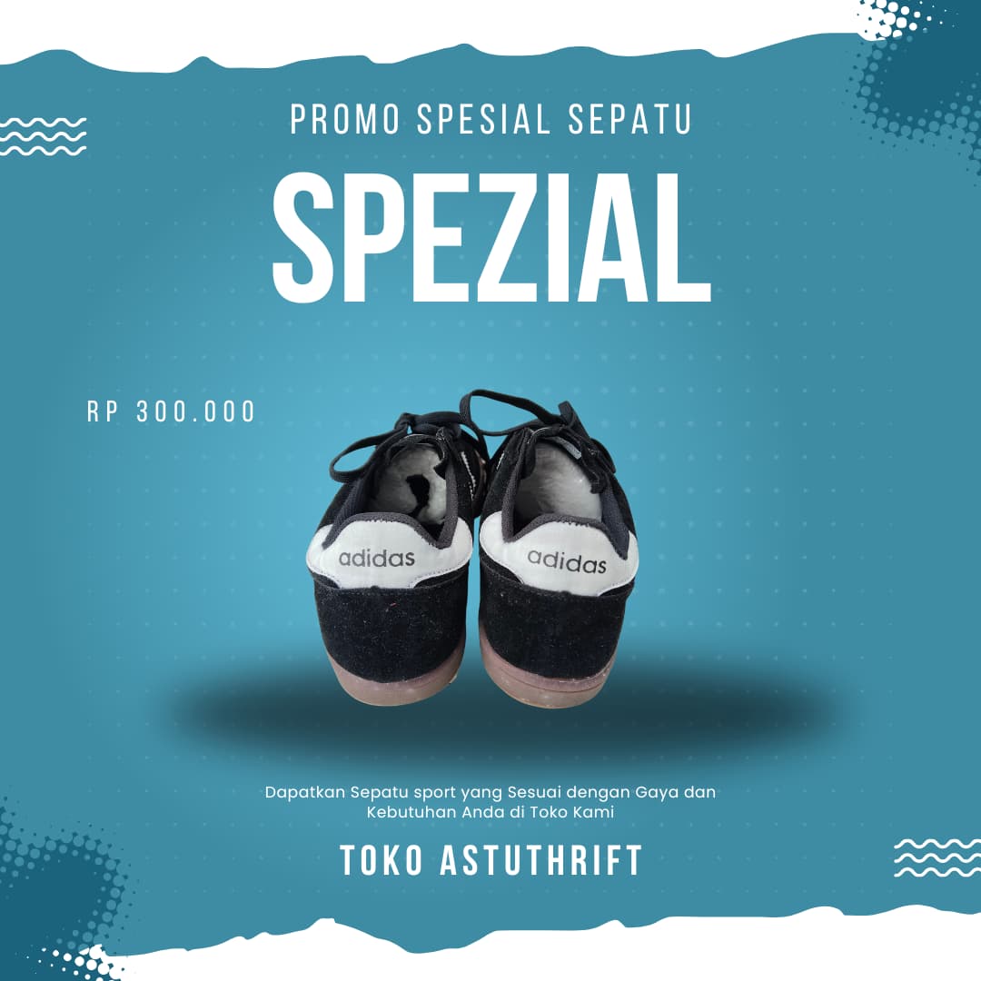 Sepatu ADIDAS SPEzIAL Hitam Putih